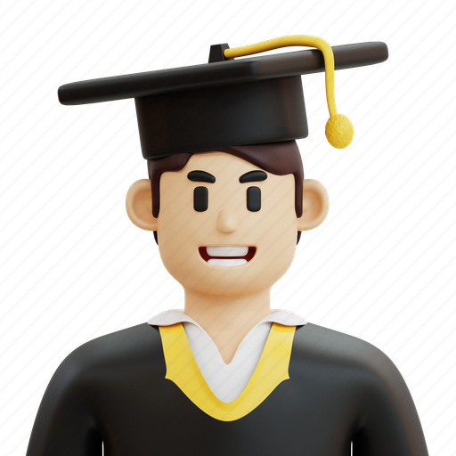 Character, avatar, profession, cartoon, people, job, student 3D illustration - Download on Iconfinder