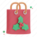bag, shopping, christmas, holiday, winter, merry, happy, ornament, xmas 