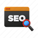 seo, search, business, zoom, find, magnifying, optimization, magnifier, glass 
