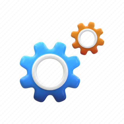 Seo, gear, optimization, configuration, settings, options, business 3D illustration - Download on Iconfinder