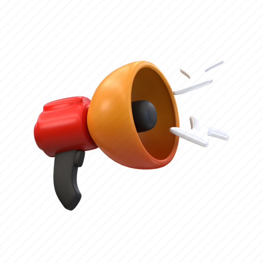 Seo, megaphone, business, announcement, speaker, marketing, sound 3D illustration - Download on Iconfinder