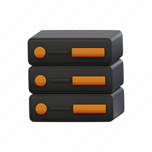 Seo, server, hosting, storage, database, optimization, cloud 3D illustration - Download on Iconfinder