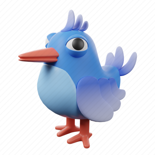 Bird, animal, nature, pet 3D illustration - Download on Iconfinder