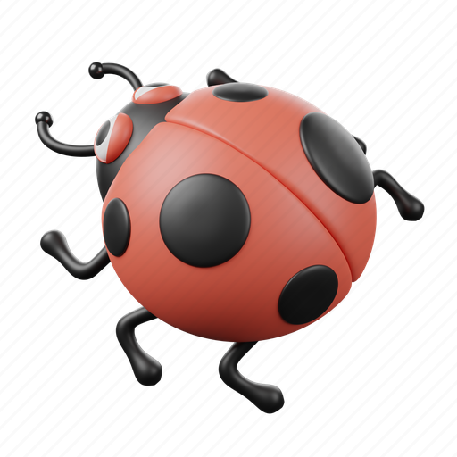 Ladybug, bug, insect, beetle, nature 3D illustration - Download on Iconfinder