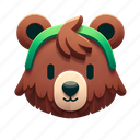 bear, animal, avatar, profile, people, teddy, user 