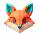 fox, animal, avatar, user, people, face 