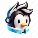 penguin, animal, avatar, profile, user 