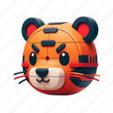 tiger, animal, avatar, profile, account, user 
