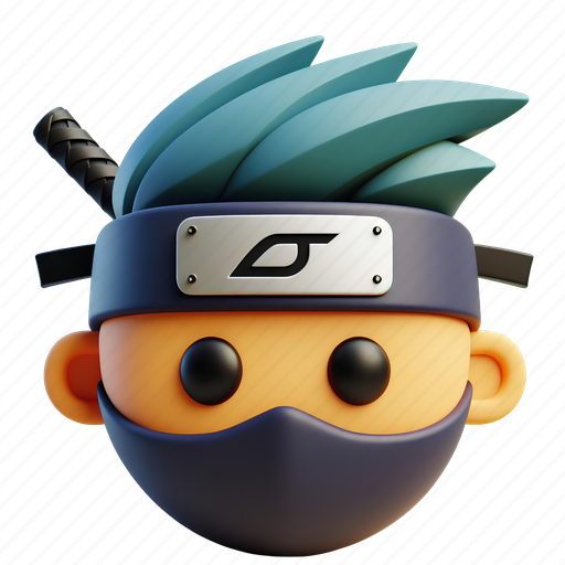 Ninja, avatar, person, account, profile, face, user 3D illustration - Download on Iconfinder