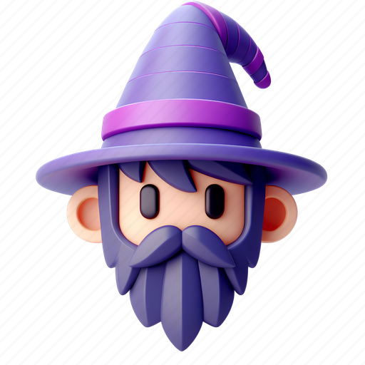 Wizard, avatar, user, person, profile 3D illustration - Download on Iconfinder