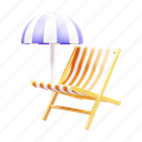 beach chair, summer chair, umbrella, deck-chair 