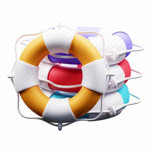 3d beach lifebuoy, lifebuoy, lifesaver, lifeguard 3D illustration - Download on Iconfinder