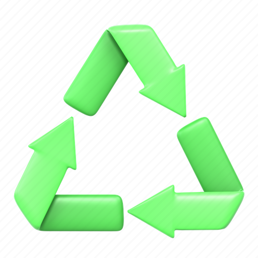 Recycling, recycle, ecology, reuse, eco 3D illustration - Download on Iconfinder