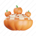 pumpkin, pie, vegetable, fruit, feast, cake, baked, food 