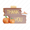 thank, you, sign, autumn 
