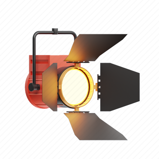 Spotlight, light, show light, lamp, energy, electric 3D illustration - Download on Iconfinder