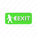 exit, sign, direction, door, exit-sign, navigation