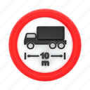 maximum, length, traffic, limit, sign, warning, vehicle