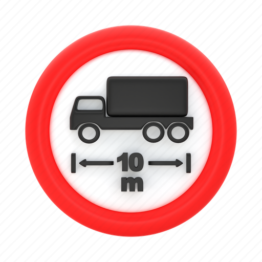 Maximum, length, traffic, limit, sign, warning, vehicle icon - Download on Iconfinder