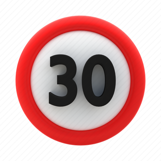 Maximum, speed, traffic, warning, limit, sign, road icon - Download on Iconfinder