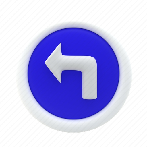 Turn, left, traffic, arrow, road, sign, direction icon - Download on Iconfinder