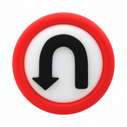 Uturn, u-turn, turn, direction, sign, arrows, traffic icon - Download on Iconfinder