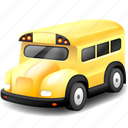 school bus, 3d school bus, 3d bus 
