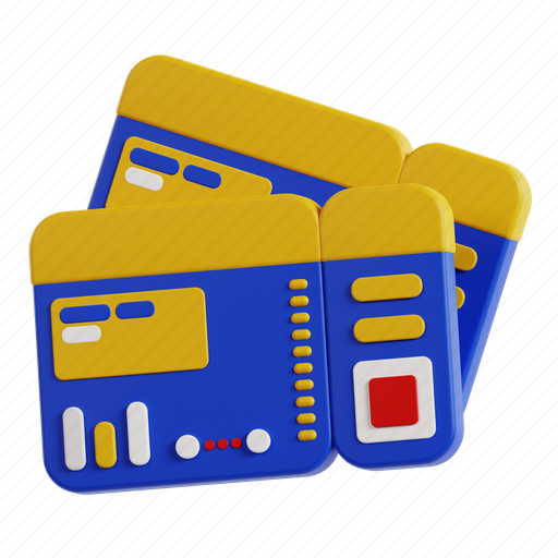 Boarding, pass, ticket, travel, vacation, holiday 3D illustration - Download on Iconfinder
