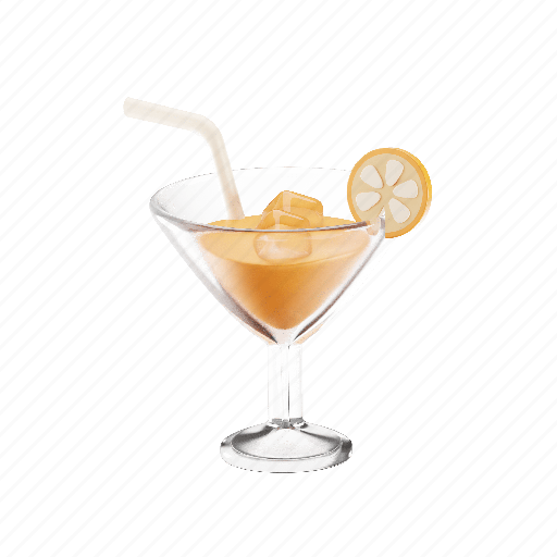 Cocktail, min, alcohol, drink, beverage, wine, champagne 3D illustration - Download on Iconfinder