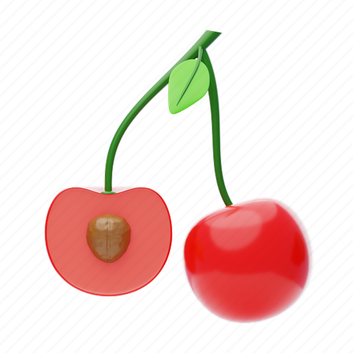 Tropical, sweet, fruit, cherry, berry, fresh, nature 3D illustration - Download on Iconfinder