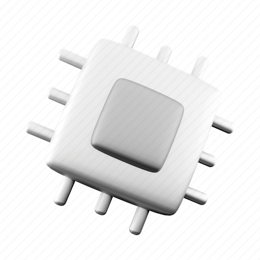 Png, cpu, chip, processor, microchip, computer, technology 3D illustration - Download on Iconfinder
