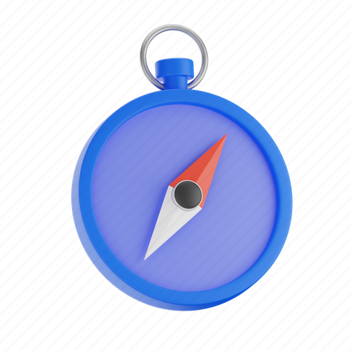 Compass, navigation, pointer, location, arrow, gps 3D illustration - Download on Iconfinder