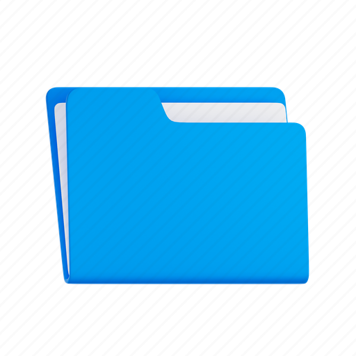 Folder, file, document, paper, page, data 3D illustration - Download on Iconfinder