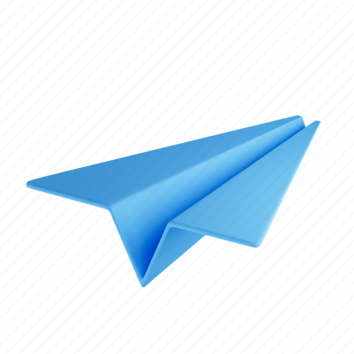 Paperplane, direct, message, chat, letter 3D illustration - Download on Iconfinder