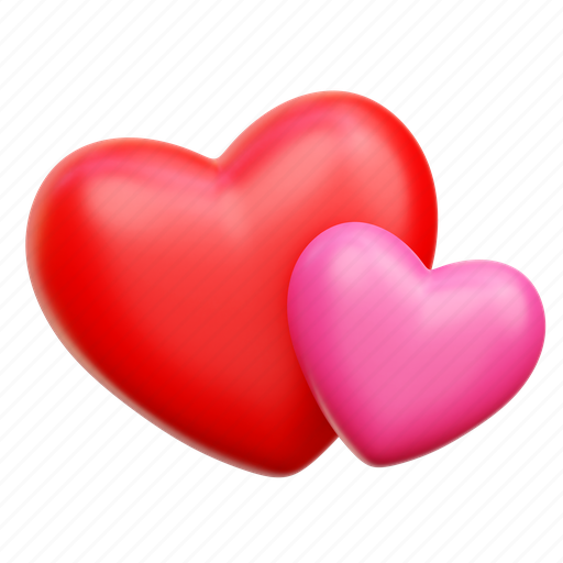 Heart, love, romantic, valentine 3D illustration - Download on Iconfinder