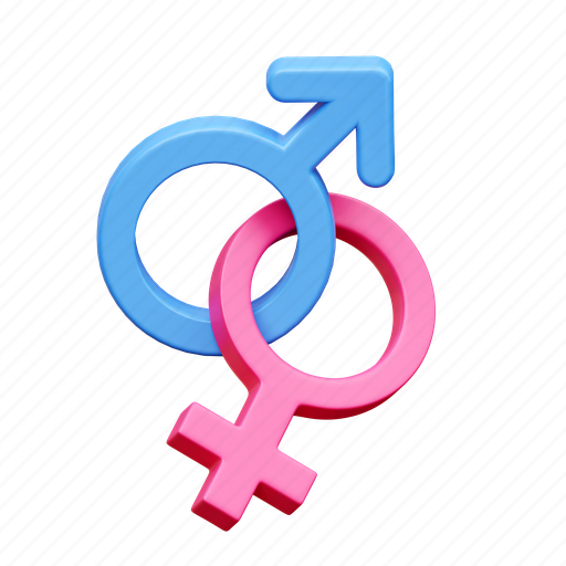 Gender, sign, female, male 3D illustration - Download on Iconfinder
