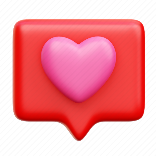 Love, like, favorite, valentine 3D illustration - Download on Iconfinder