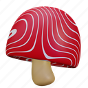 red mushroom, kitchen, grocery, cook, chef 