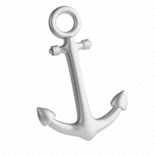 Anchor, navy, marine, sail, ship 3D illustration - Download on Iconfinder