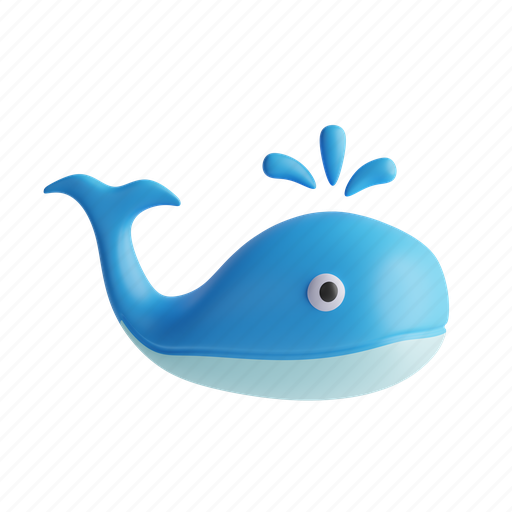 Whale, sea life, mammal, wildlife, aquatic 3D illustration - Download on Iconfinder