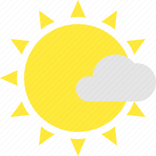 Clouds, less, mostly, sun, sunny, warm icon - Download on Iconfinder