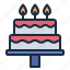 birthday, cake, party, usa, dessert, food 
