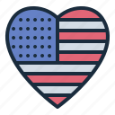 heart, love, romance, usa, united states of america, 4th july, independence day