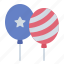 balloons, party, birthday, usa, united states of america, 4th july, independence day 