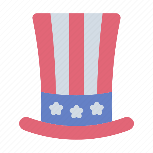 Hat, fashion, usa, united states of america, 4th july, independence day icon - Download on Iconfinder