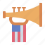 trumpet, music, instrument, usa, united states of america, 4th july, independence day 