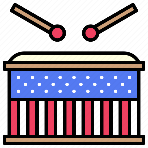 July, independence, ceremony, celebrate, america, drum, music icon - Download on Iconfinder