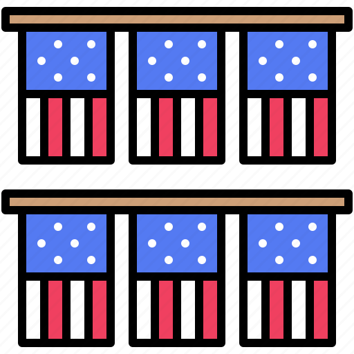 July, independence, ceremony, celebrate, america, flag, united states icon - Download on Iconfinder