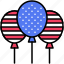 july, independence, ceremony, celebrate, america, balloon 