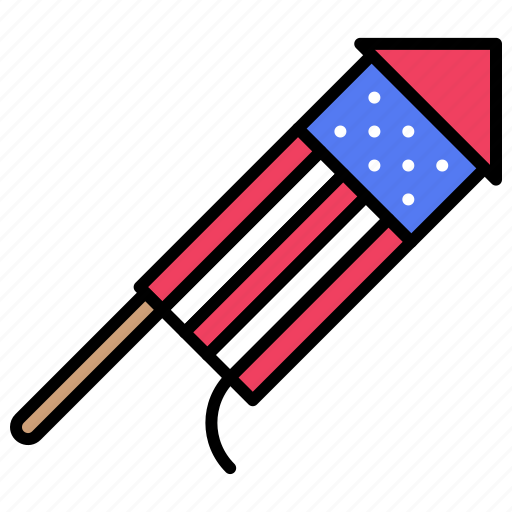 July, independence, ceremony, celebrate, america, rocket, firework icon - Download on Iconfinder